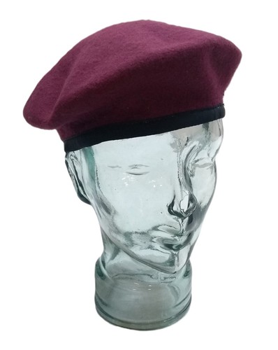 Maroon army beret - maroon, uk