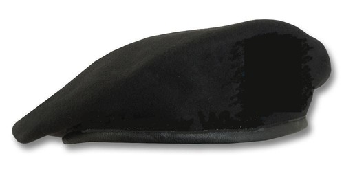 Army beret black new - beret,